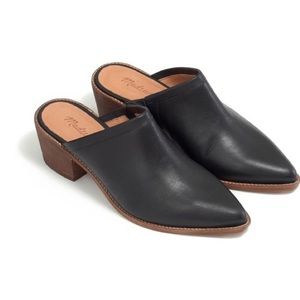 Madewell black leather Mule